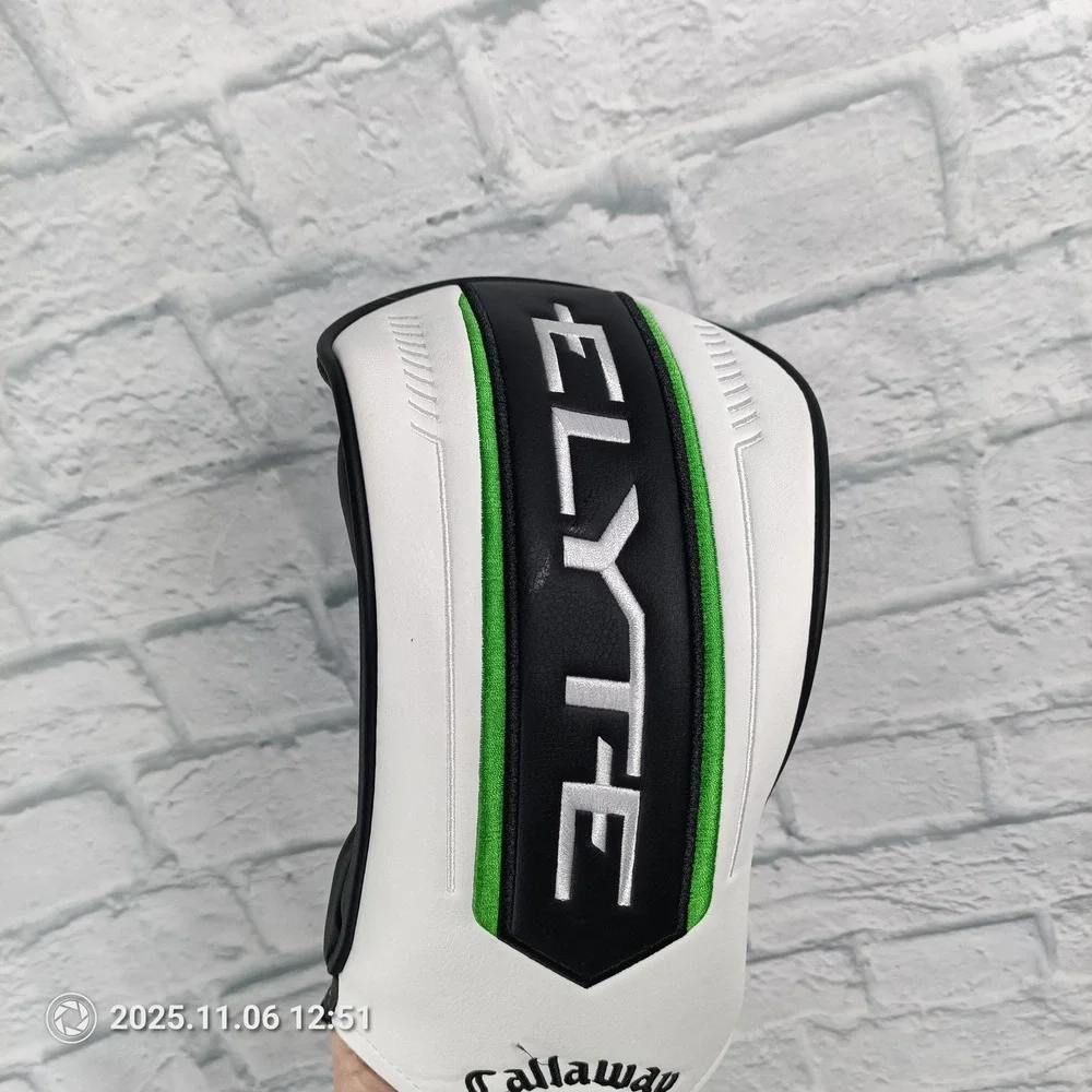 Callaway Elyte Golf Wood Headcover White Black Green Embroidered Driver b4